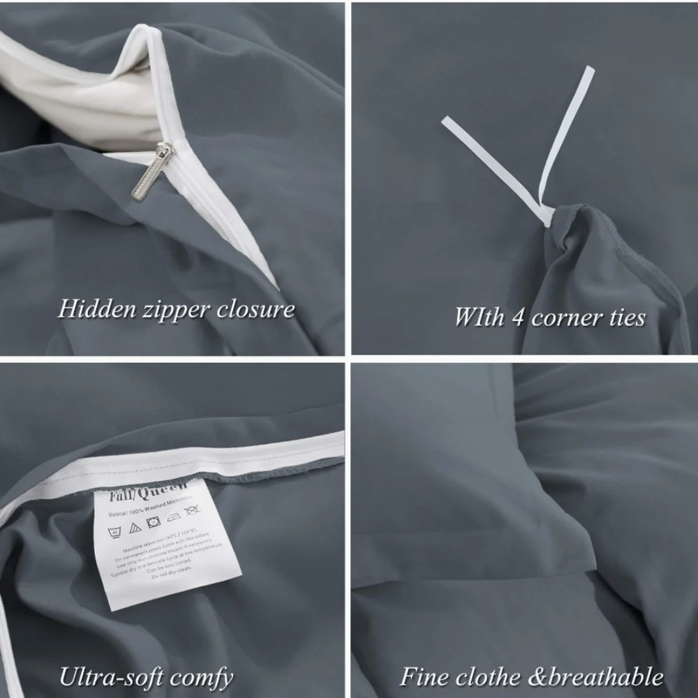 King grey duvet set